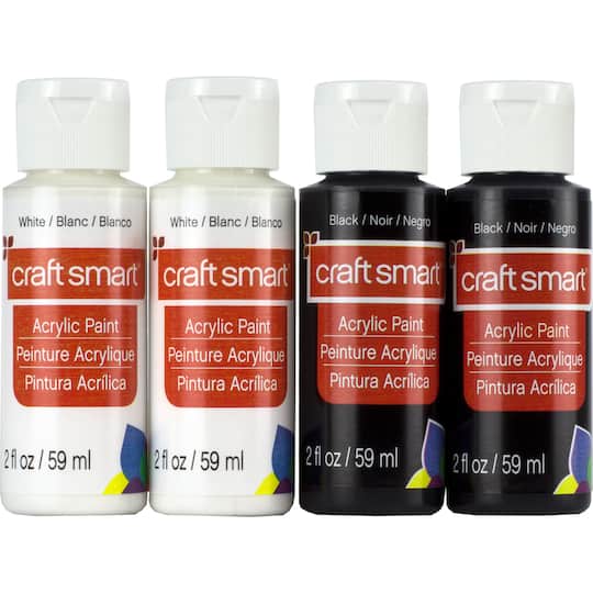 Black & White Acrylic Paint Value Set By Craft Smart®